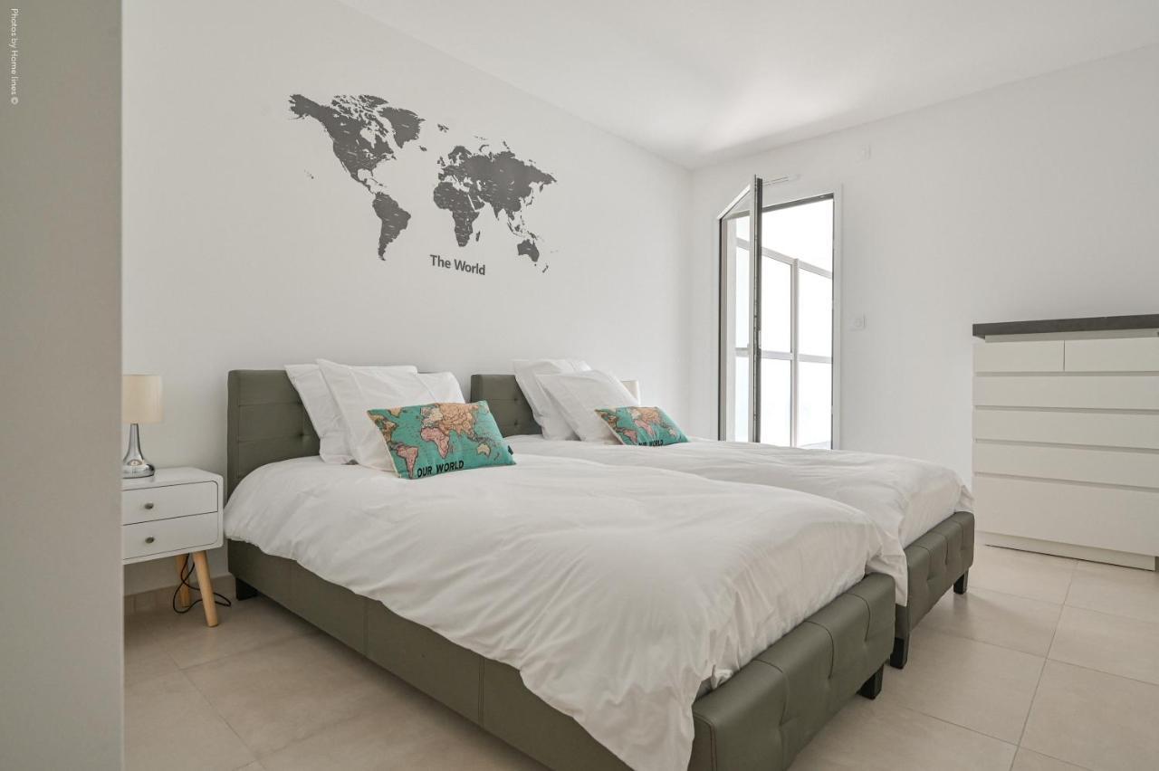 T3 Neuf - C13 - Jardin-Terrasse Et Piscine - Acces Direct Plages Et Centre Village Saint-Cyr-sur-Mer Kültér fotó